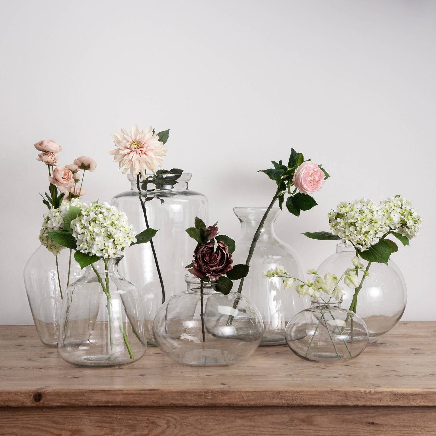 Modern Hydria Clear Glass Vase 42x34cm