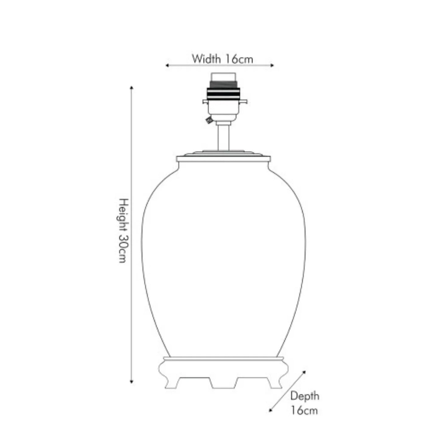 Jenny Worrall Apricot Peach & Yellow Rose & Foliage Cream & Gold Glass Table Lamp Base with Bulbous Shape & Antique Brass Feet – Handcrafted Luxury Floral Lighting Dimensions 30x16x16cm | Click Style