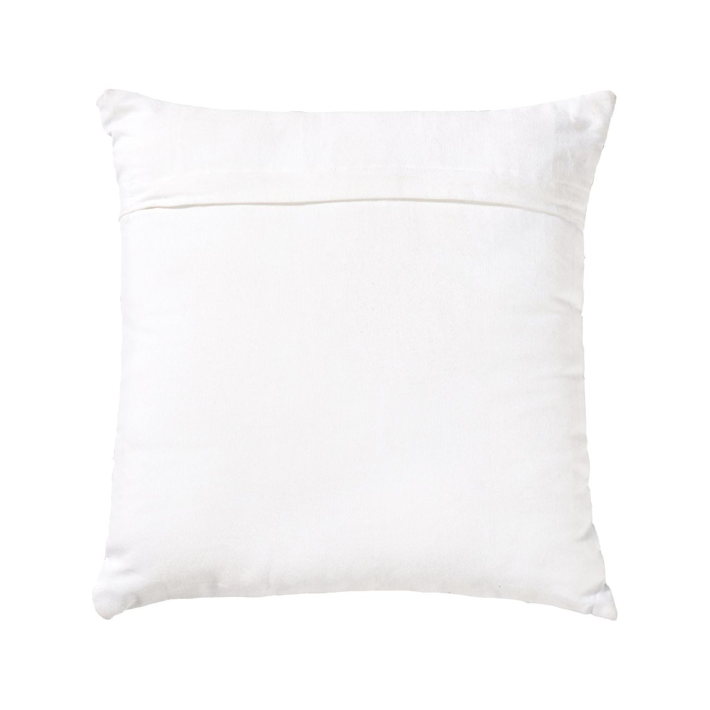 Beige & Brown Square Indoor Outdoor Cushion with Textured Woven Detailing – Recycled Weather-Resistant & Durable 45x45x10cm - Click Style