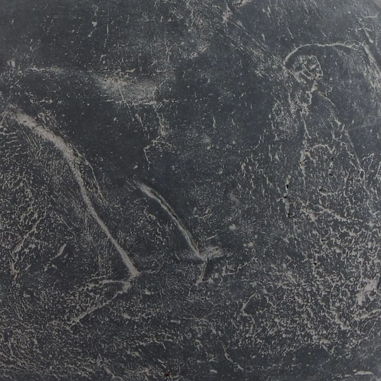 Dark Grey Stone-Effect Decorative Jug with Curved Handle – Textured Mediterranean Ceramic Vase 23x22x22cm - Click Style