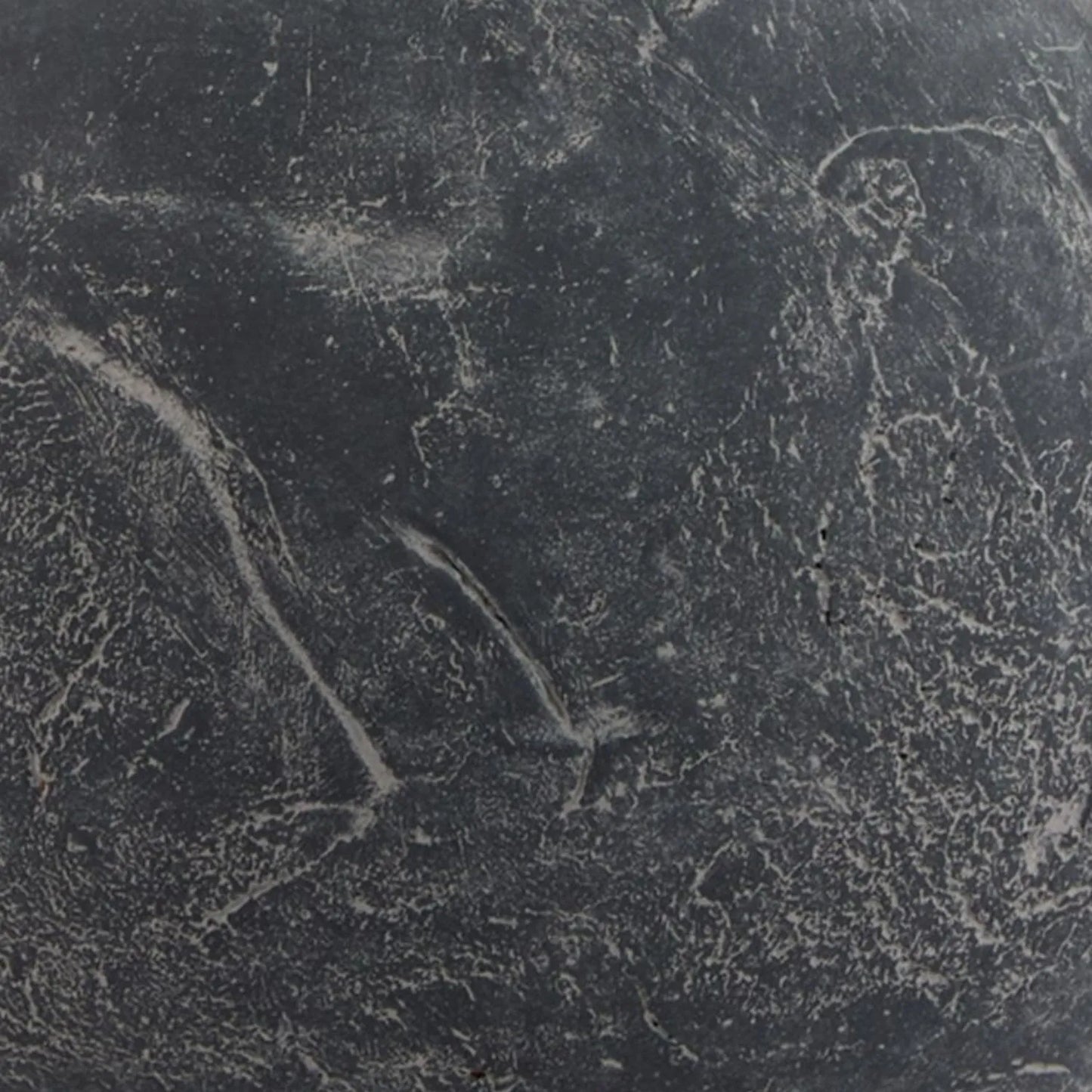 Dark Grey Stone-Effect Pillar Candle Holder with Column Pedestal – Textured Mediterranean Ceramic 20x10x10cm - Click Style