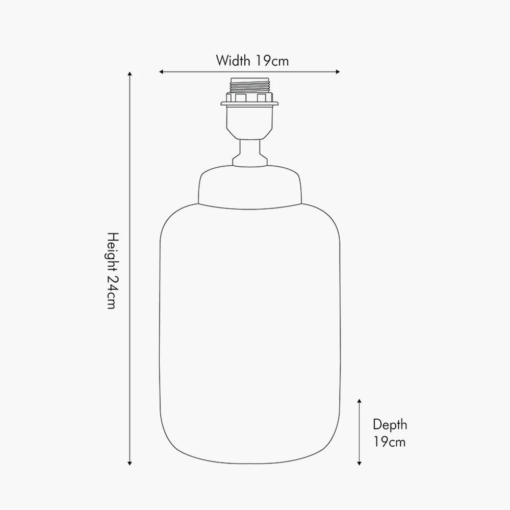 Grey & White Moroccan-Inspired Ceramic Table Lamp Base Dimensions – Decorative Lighting for Home Decor 24x19cm - Click Style