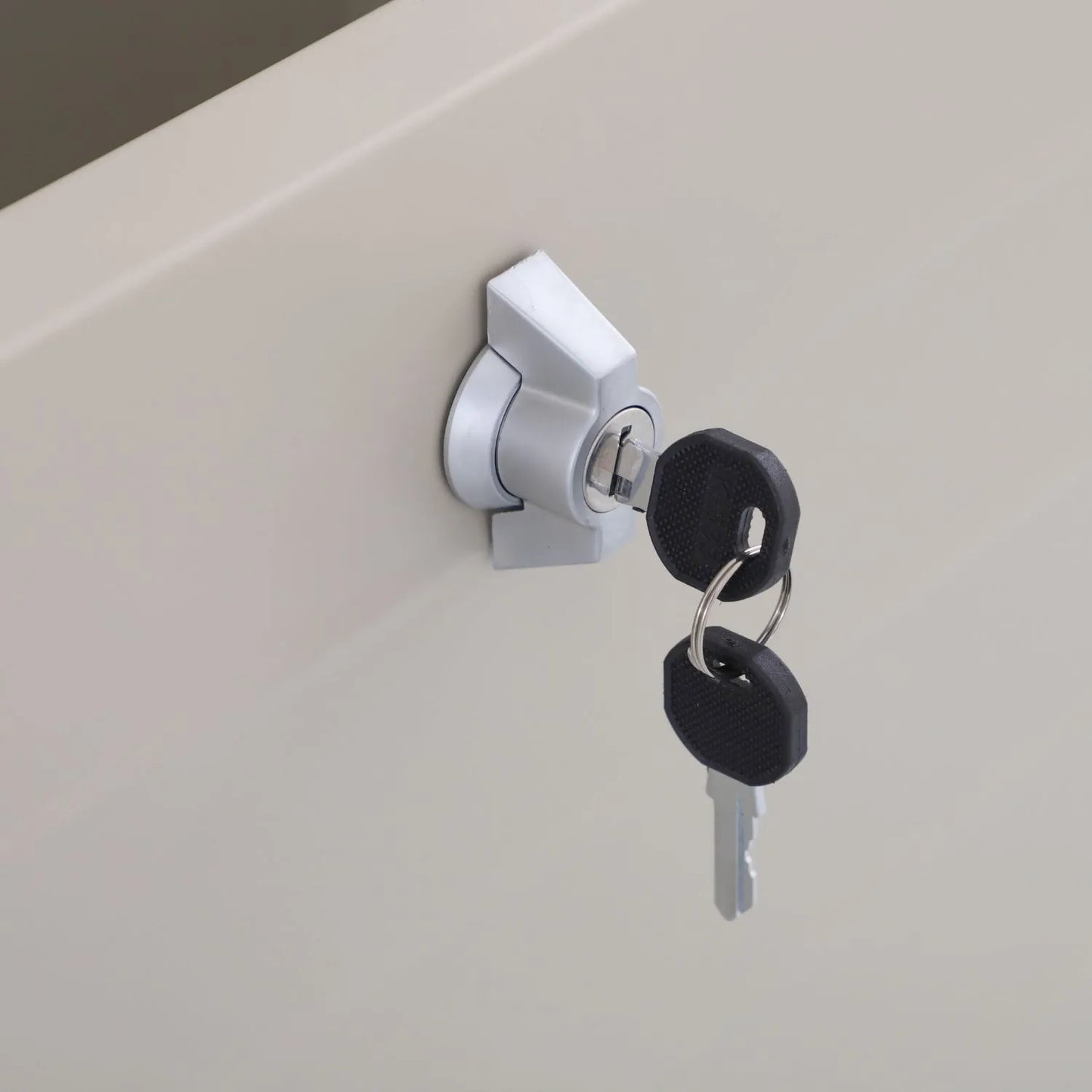 Large Light Grey Pebble Galvanised Steel Outdoor Cushion Storage Box with Lockable Lid – Metal Garden Storage Chest 91x160x79cm - Click Style