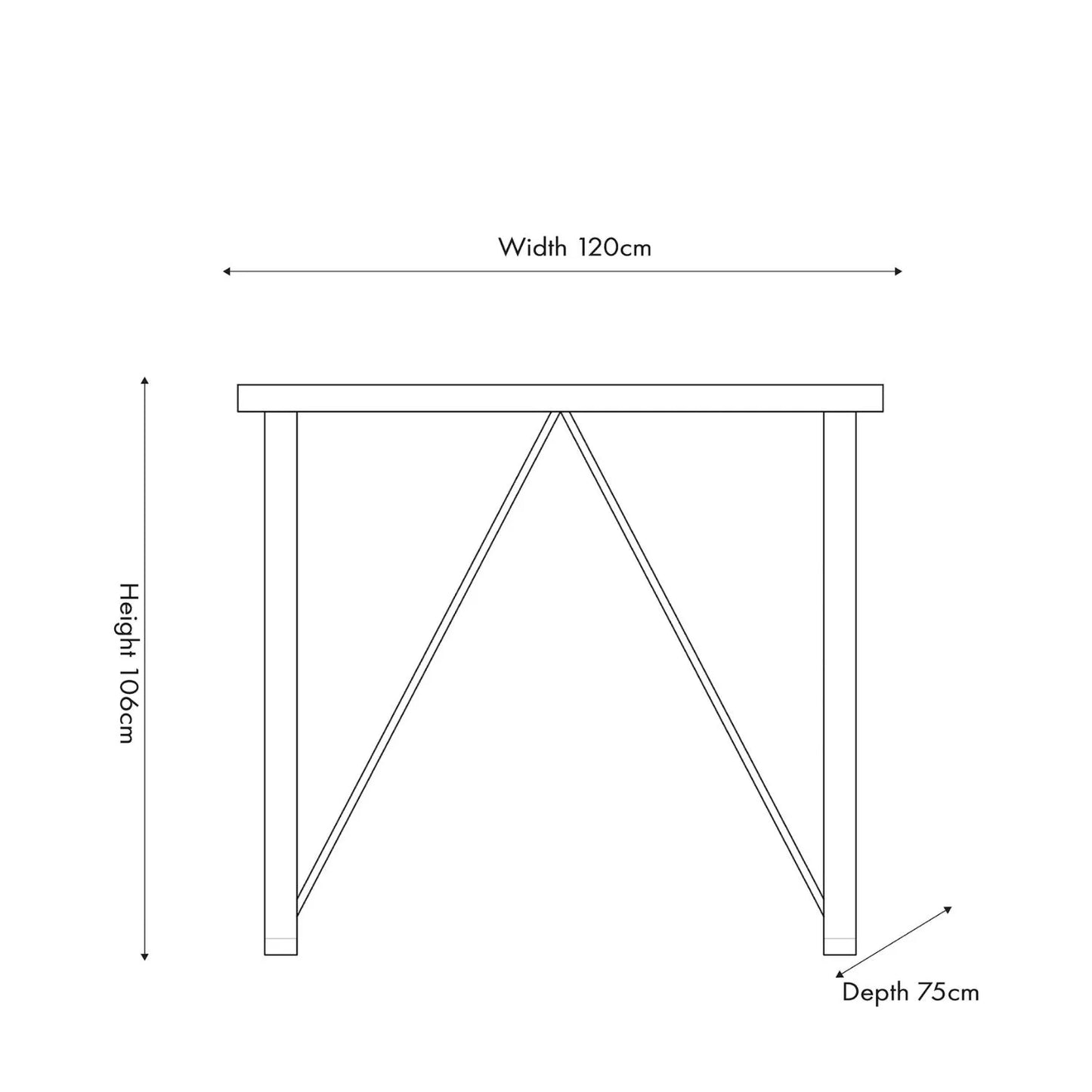 Modern Scandi Sand-Wash Acacia Wood Bar Table With Black Metal Legs – Textured Wooden Breakfast Bar And Tall Dining Table Dimensions 107x120x75cm Alt | Click Style