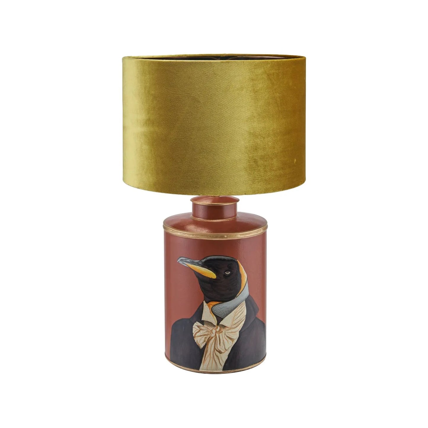 Mustard Yellow Velvet Drum Lampshade 40cm/16in | Click Style