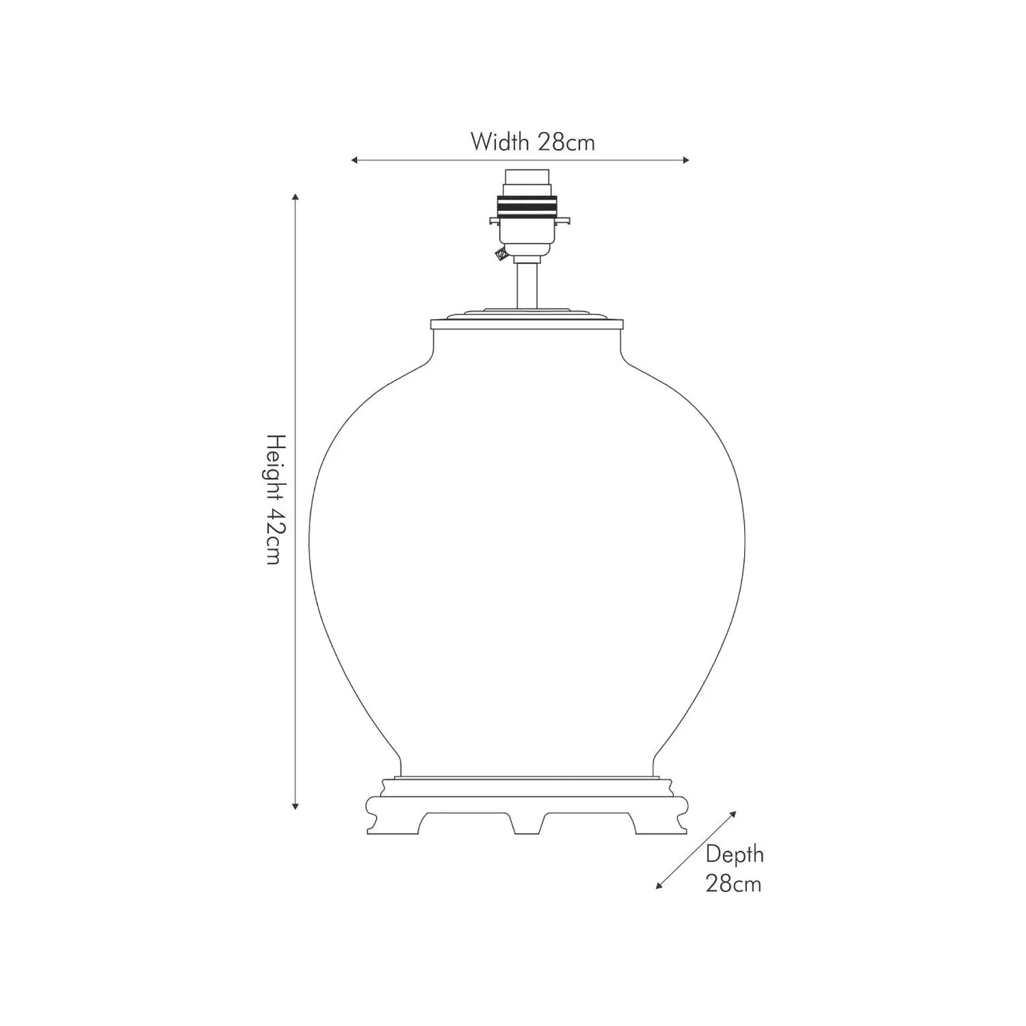 Jenny Worrall Orange & Purple Bird of Paradise & Foliage Beige Taupe & Champagne Gold Glass Table Lamp Base – Bulbous Shape & Antique Brass Collar – Handcrafted Luxury Floral Lighting Dimensions 42x28x28cm | Click Style