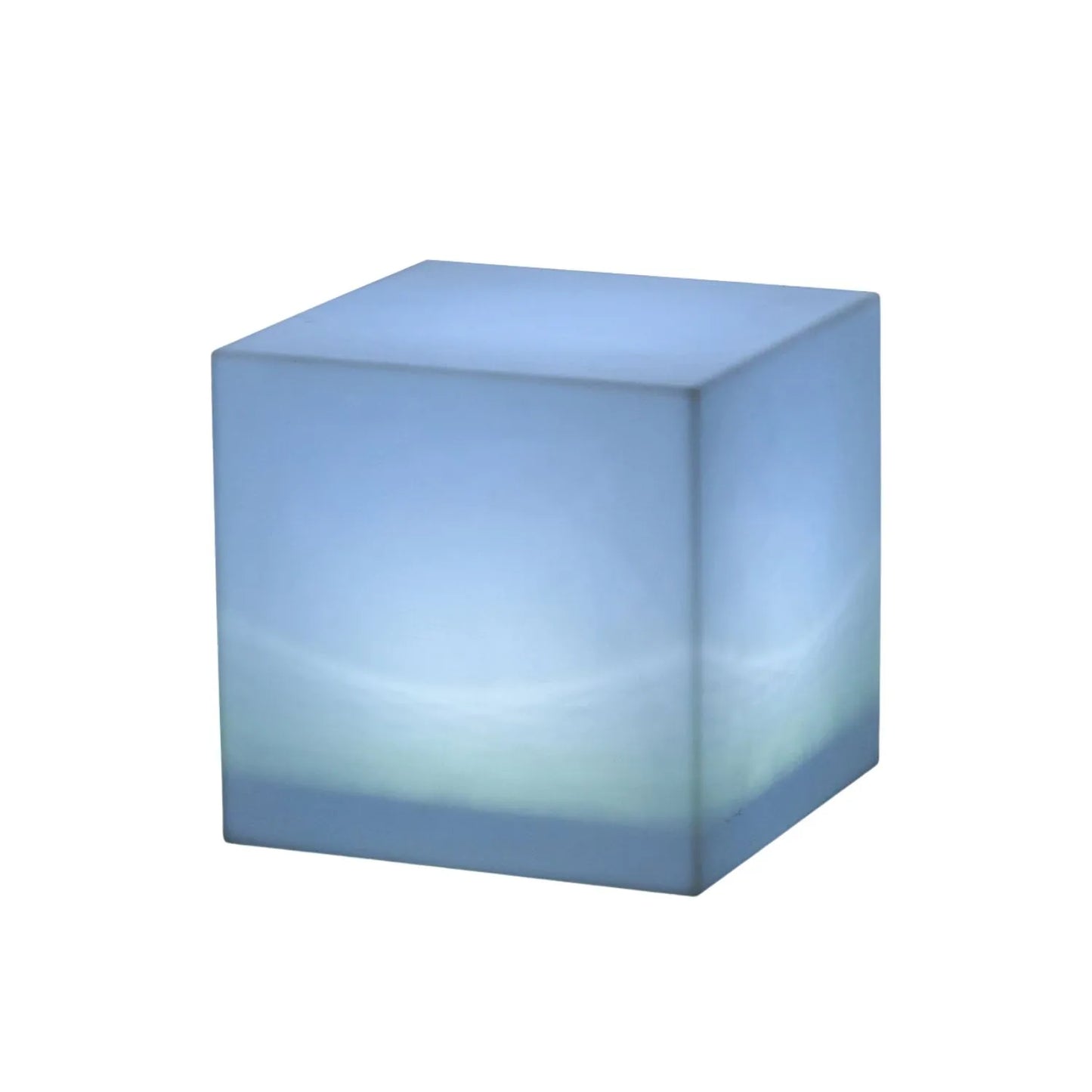 Outdoor LED Cube Light with Rechargeable Battery – Colour-Changing Weatherproof Garden Box Lamp H29xW30xD30cm - Click Style
