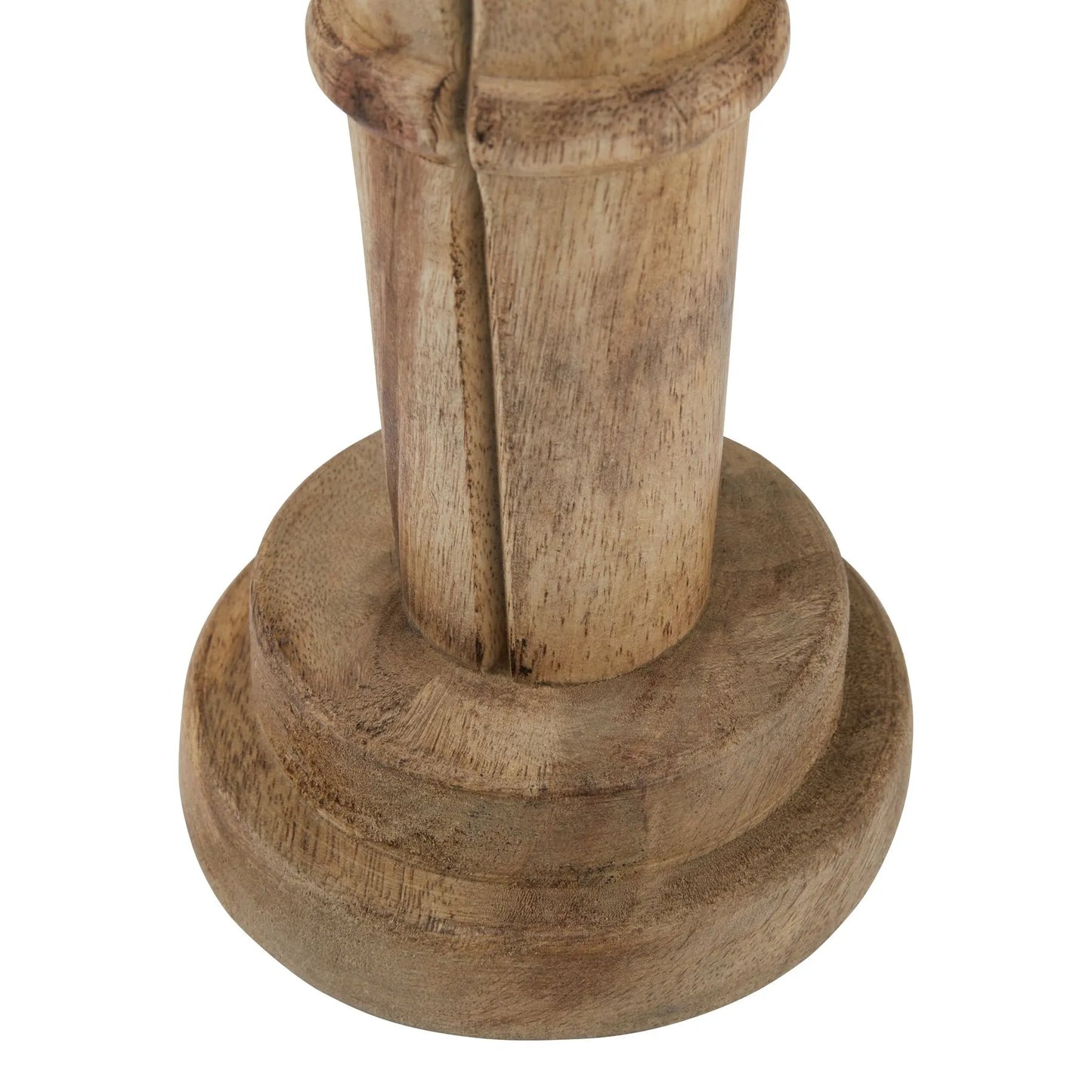 Rustic Wooden Soldier Nutcracker Ornament 50x12cm – Floor Standing Festive Christmas Decoration - Click Style