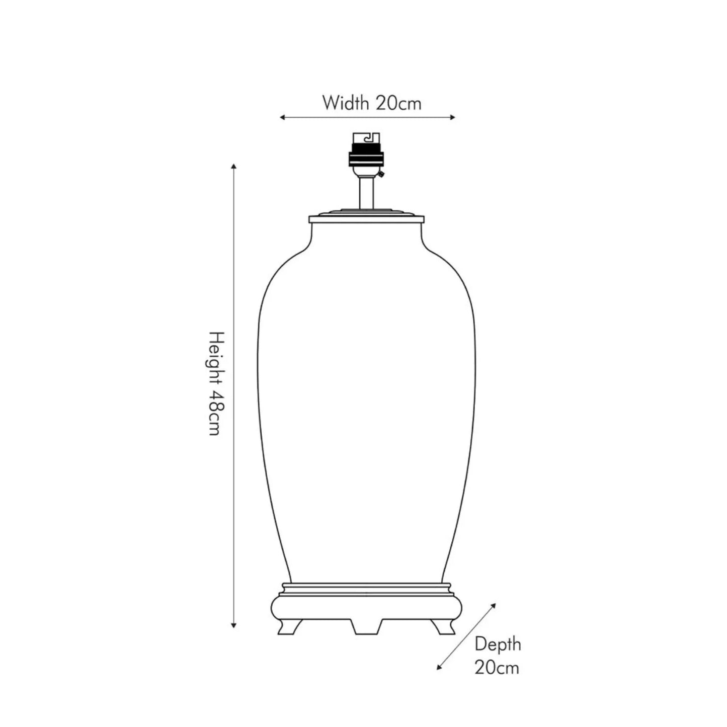 Jenny Worrall Tall Parrots Distressed Gold & Off-White Glass Table Lamp with Pistachio Green Linen Drum Shade Base Dimensions | Click Style