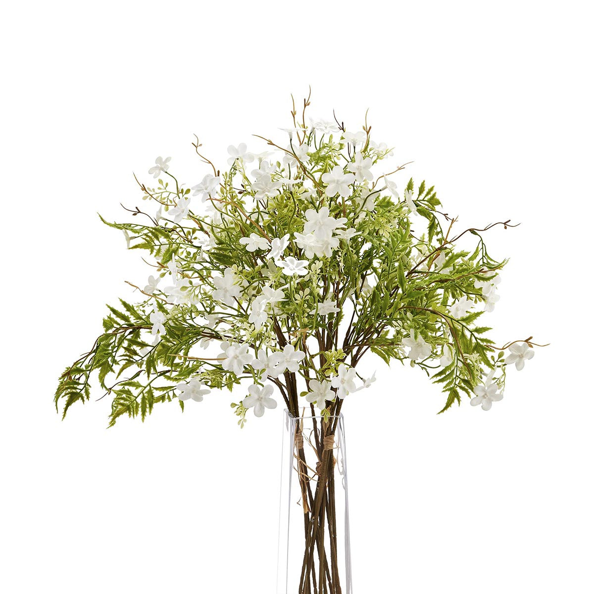 Artificial White Bellflower Stem – Click Style