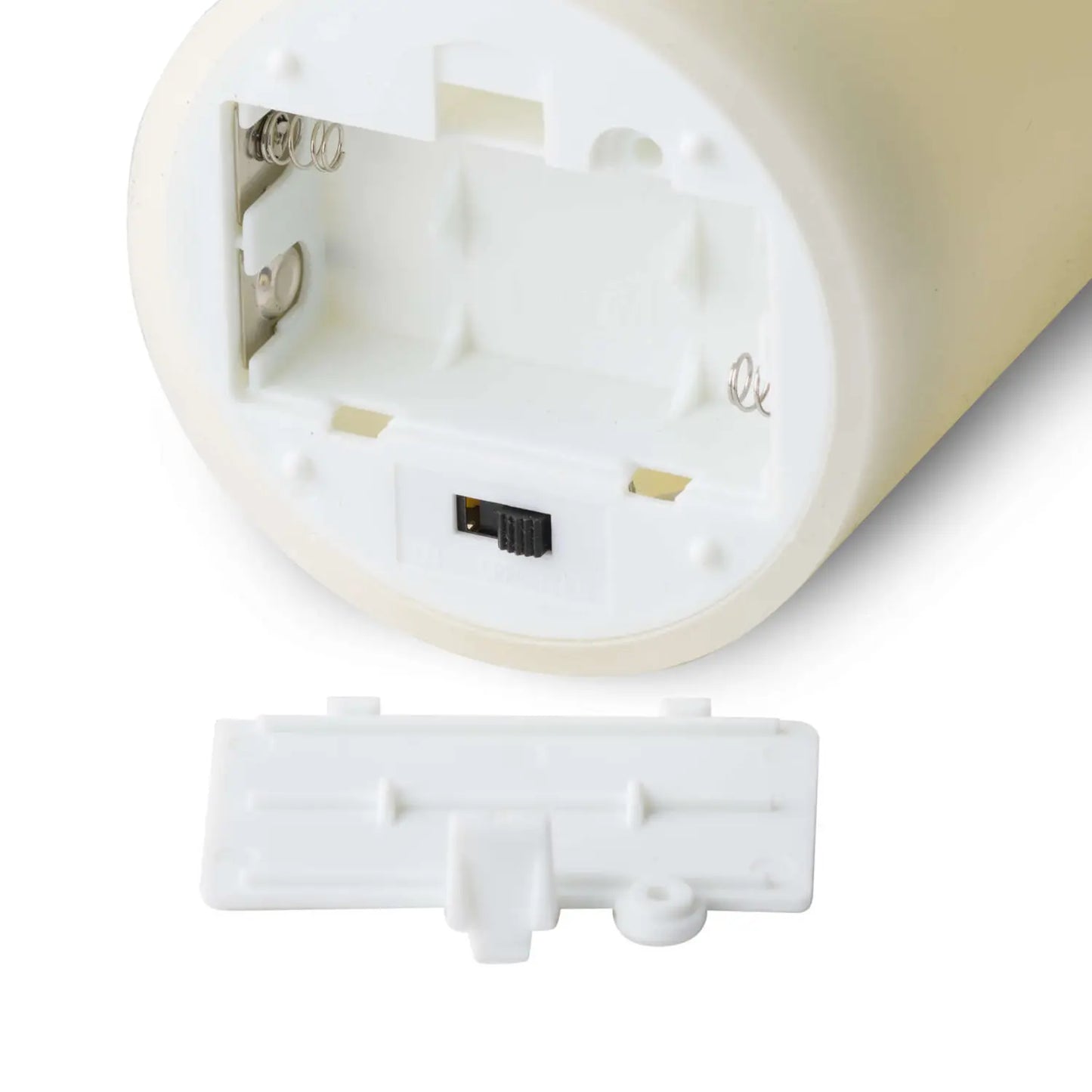 Cream LED Pillar Candle with Flickering Flame 23x9cm – Click Style