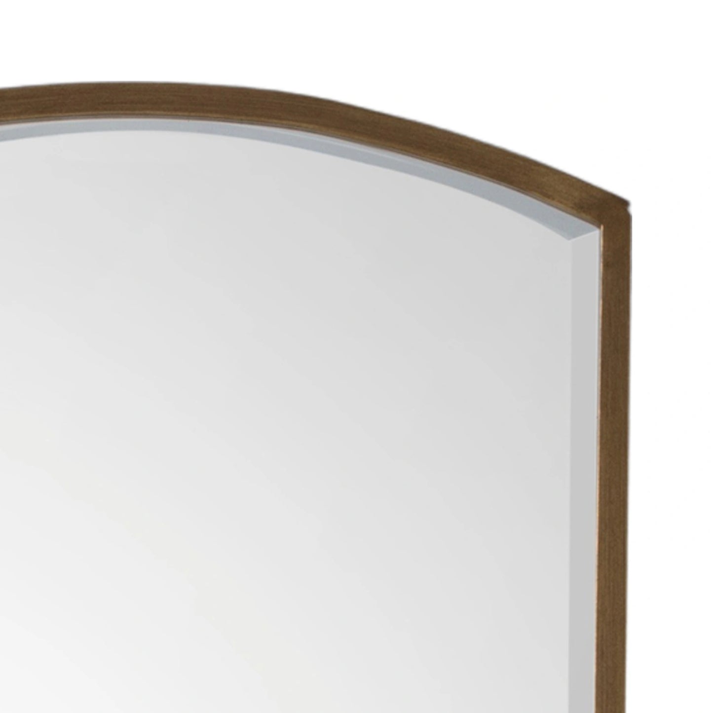 Full Length Minimalistic Antique Gold Arched Wall Mirror 150x60x4cm – Click Style