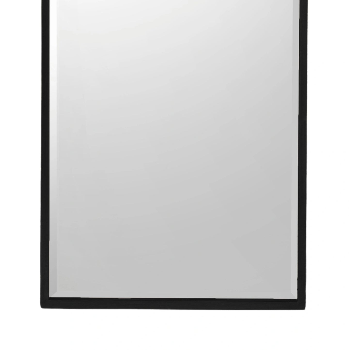 Full Length Minimalistic Black Arched Wall Mirror 150x60x4cm – Click Style