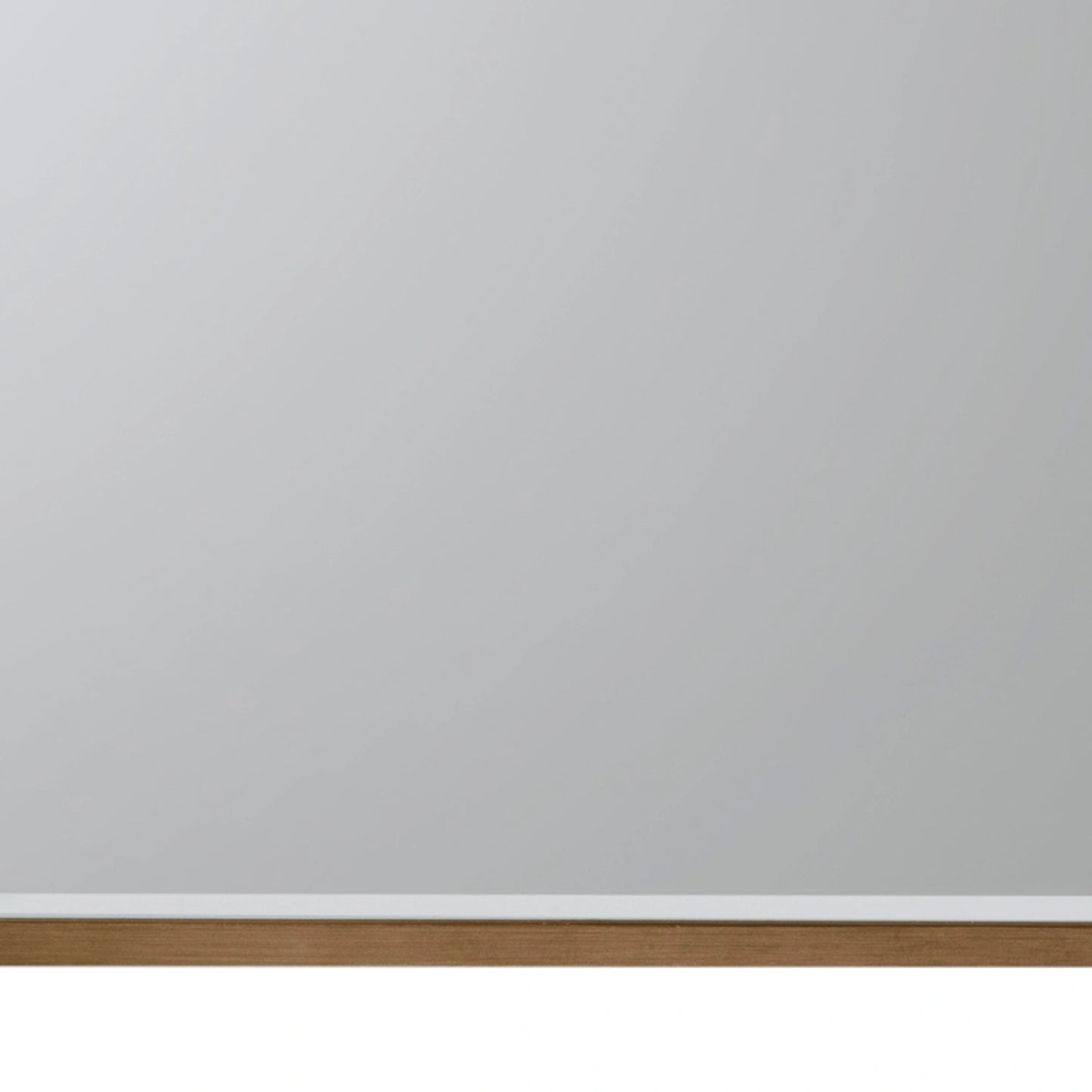 Large Minimalistic Antique Gold Arched Wall Mirror 90x60x2cm – Click Style