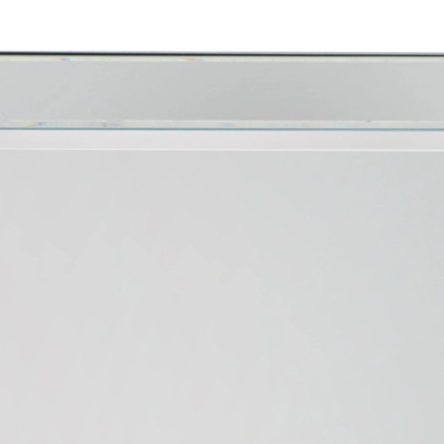 Large Rectangular Silver Bevelled Glass Edge Wall Mirror 91.5x61x4cm – Click Style