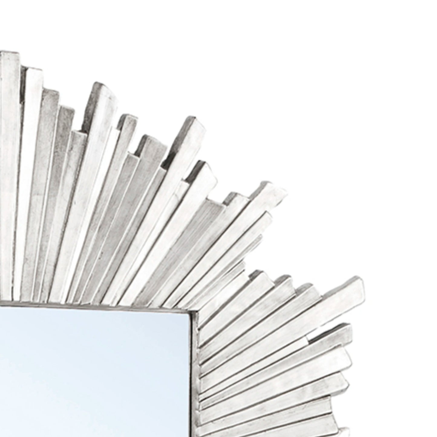 Layla Rectangular Silver Starburst Wall Mirror 127x93x3cm – Click Style