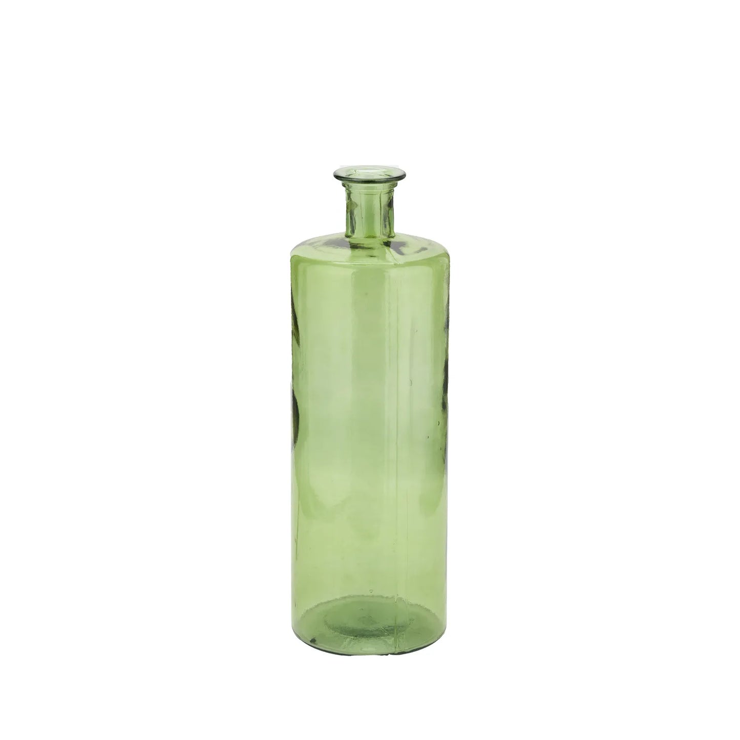 Tall Forest Green Recycled Glass Bottle Floor Vase – Click Style