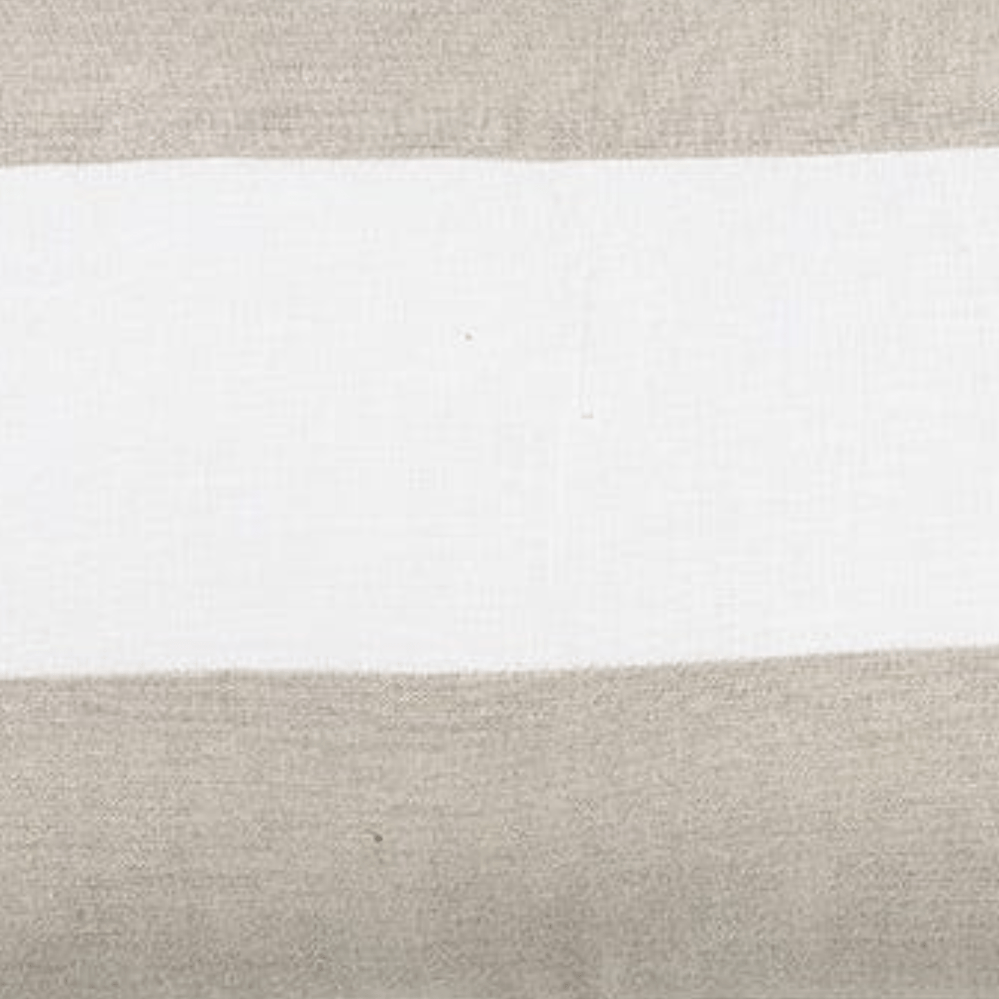 Sand & White Striped Linen Cushion 30x50