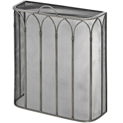Gothic-Style Pewter Firescreen