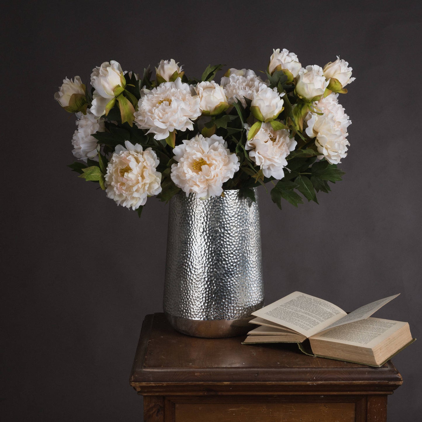 Artificial Cream Peony Stem