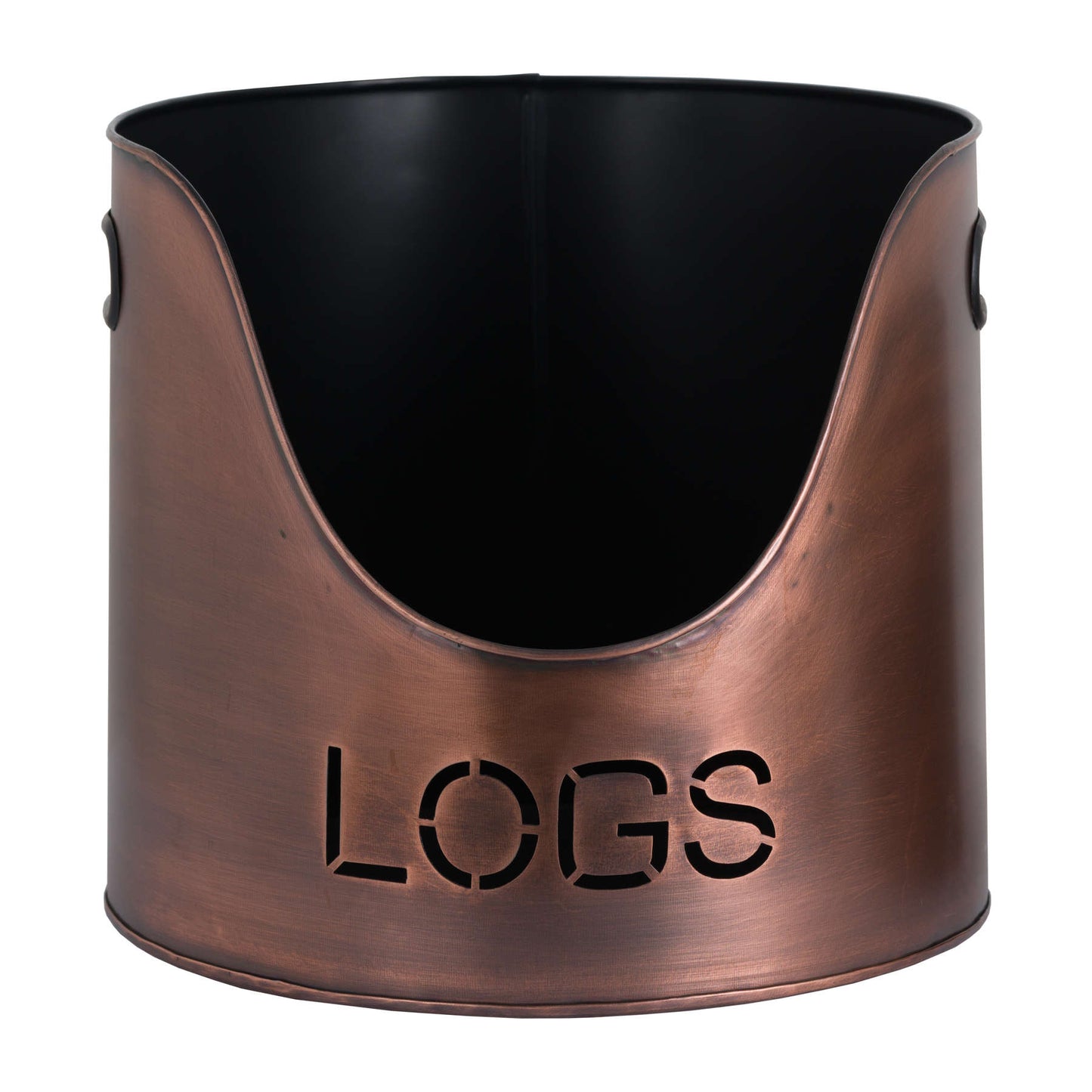 Copper Logs & Kindling Buckets & Matchstick Holder Set