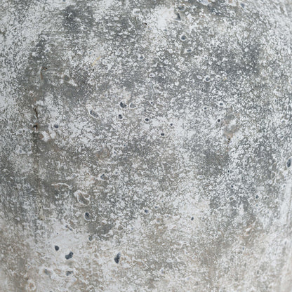 Grey Distressed Stone Ceramic Vase 30x29cm