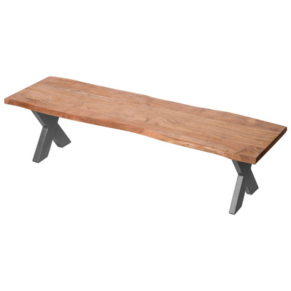 Rustica Live Edge Dining Bench 180x40cm