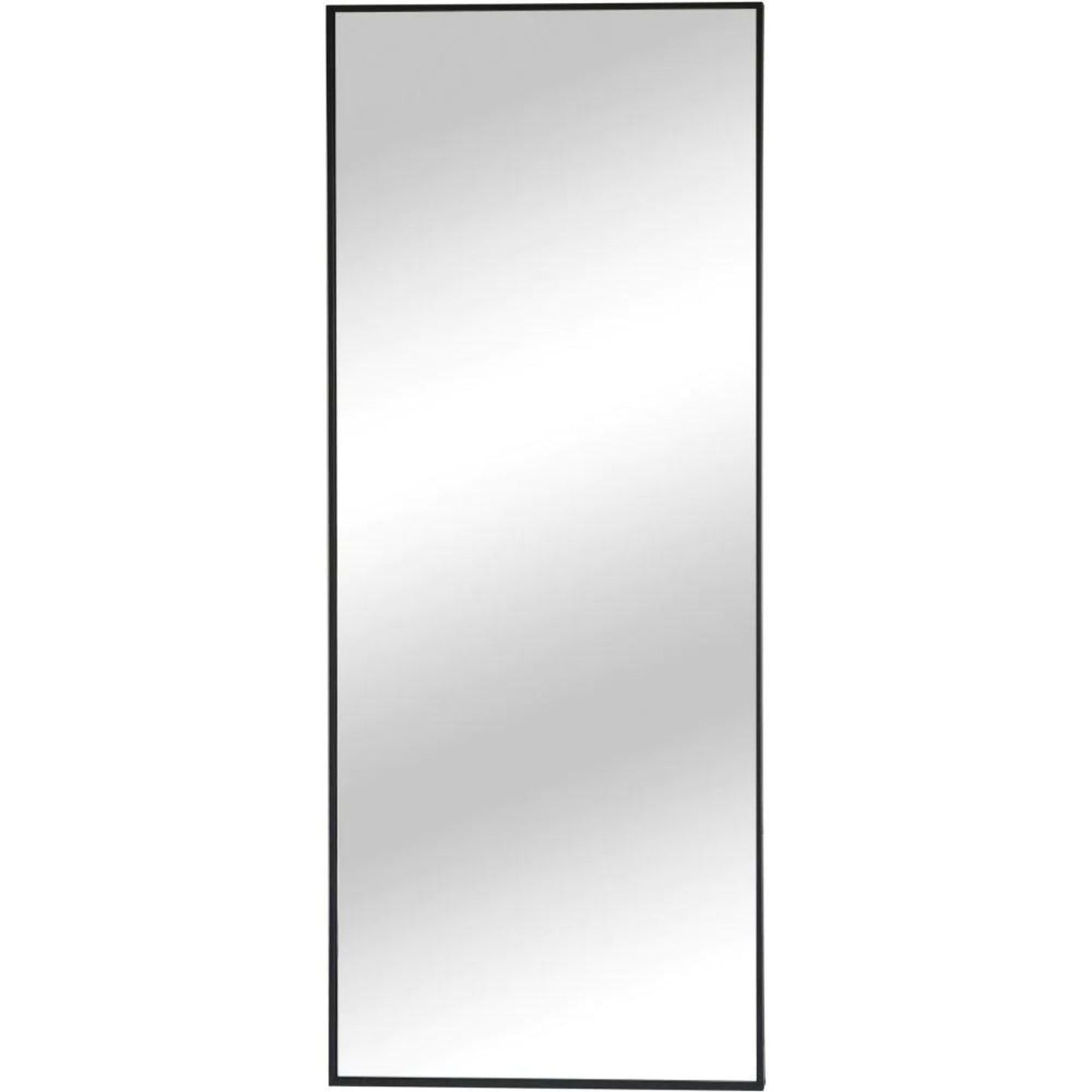 Modern Rectangular Iron Framed Wall Mirror 190x80cm