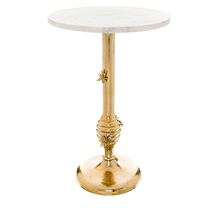 Bee Gold & Marble Side Table