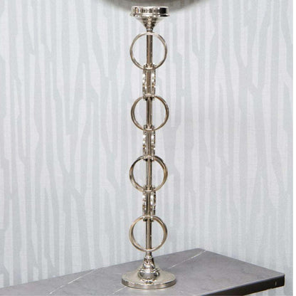 Large GoldGlow Candle Holder - Opulent Loop Design