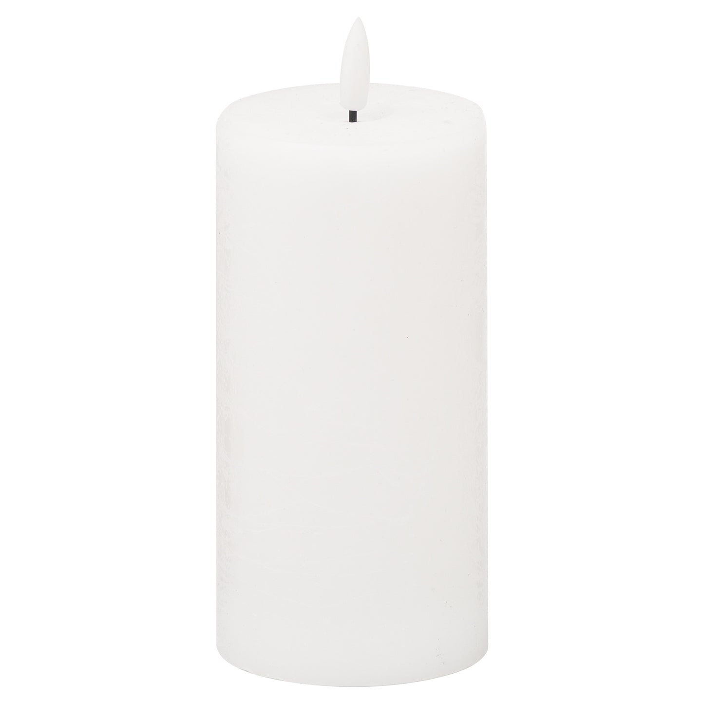 White LED Pillar Candle with Flickering Flame 15x7.5cm – Click Style