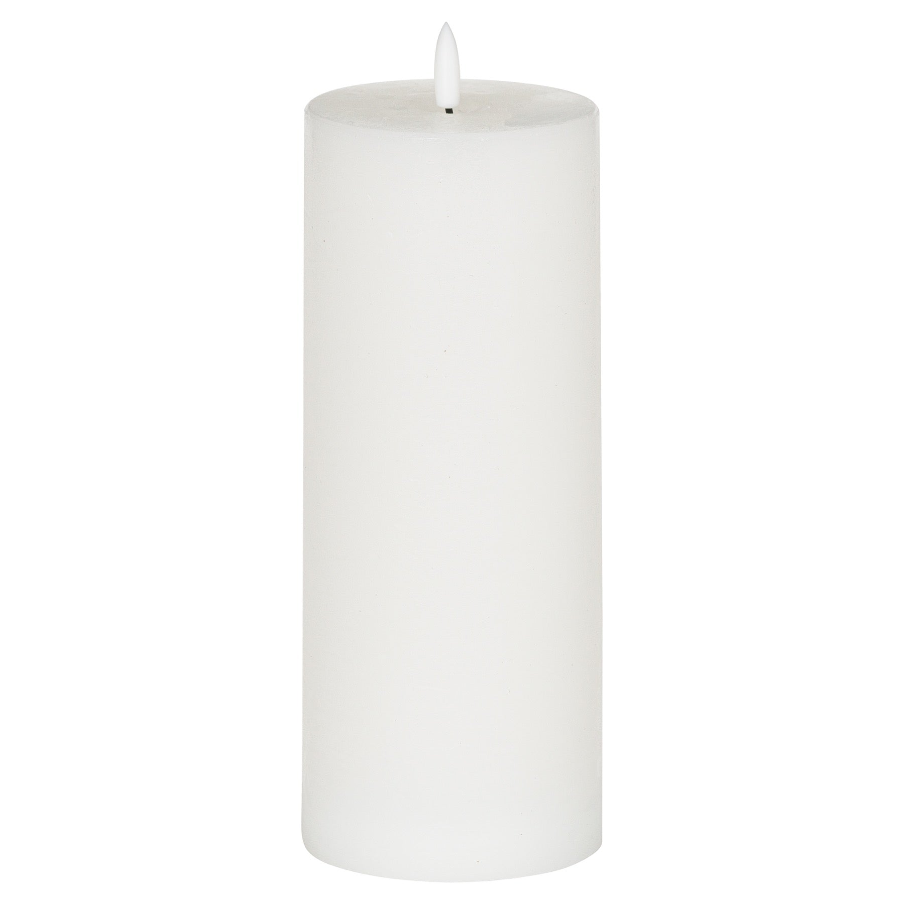 White LED Pillar Candle with Flickering Flame 23x9cm – Click Style