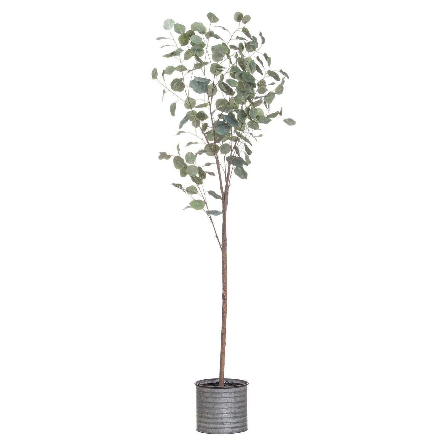 Artificial Eucalyptus Tree in Metallic Pot 180cm