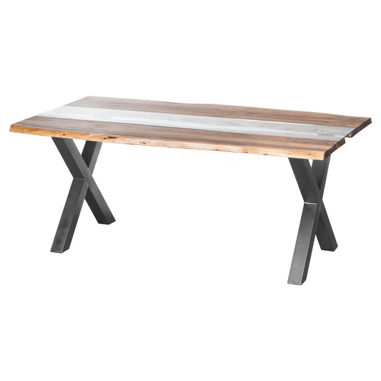 Rustica Live Edge River Dining Table 180x100cm