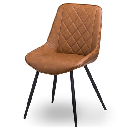 Tan Oslo Faux Leather Dining Chair