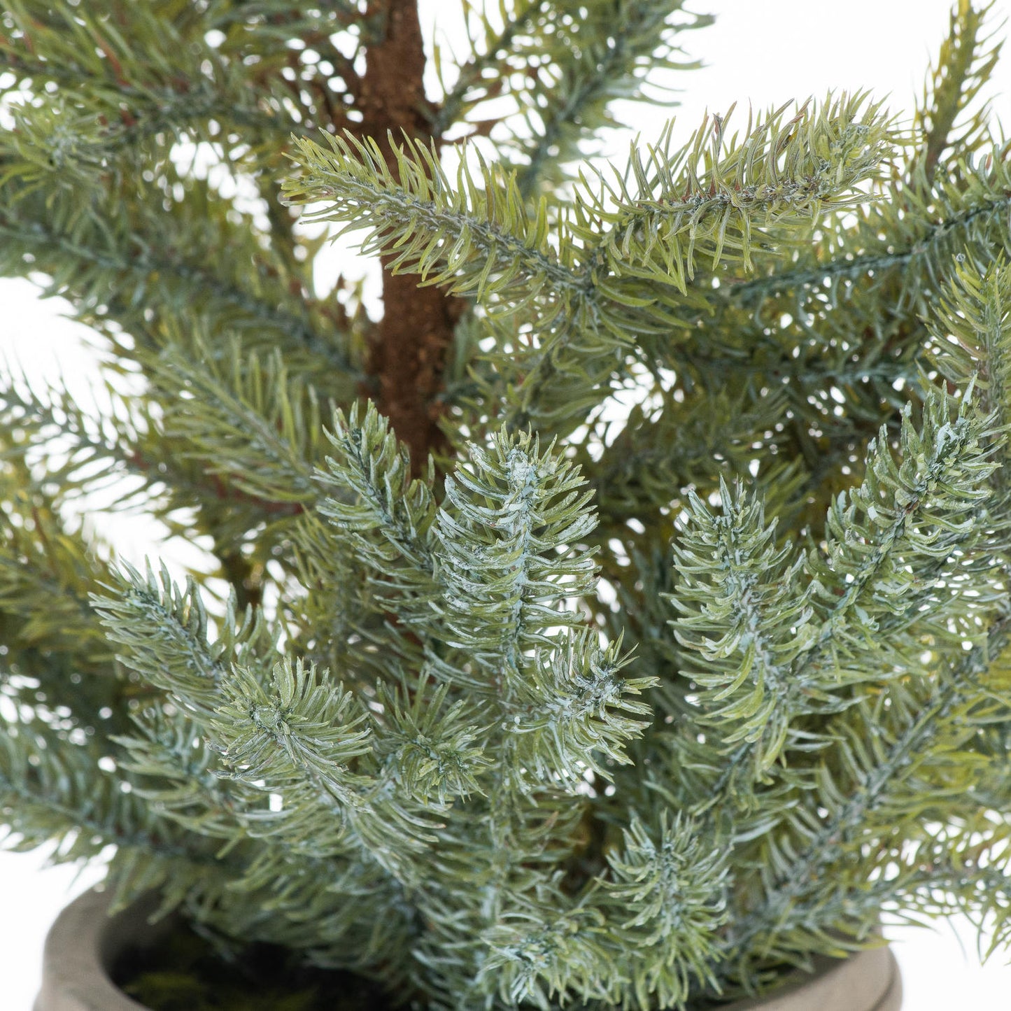 Garda Pine Faux Christmas Tree in Stone Pot 48cm