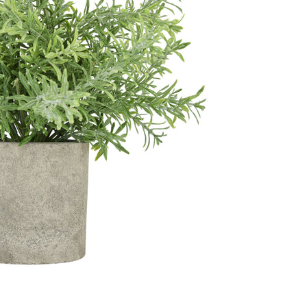 Artificial Rosemary Plant in Stone-Effect Pot