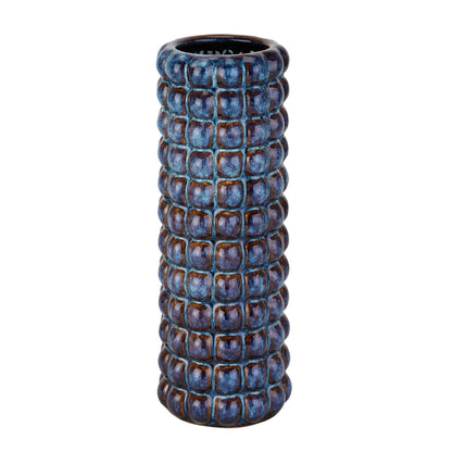 Dark Blue Ceramic Bubble Vase 32x12cm – Click Style