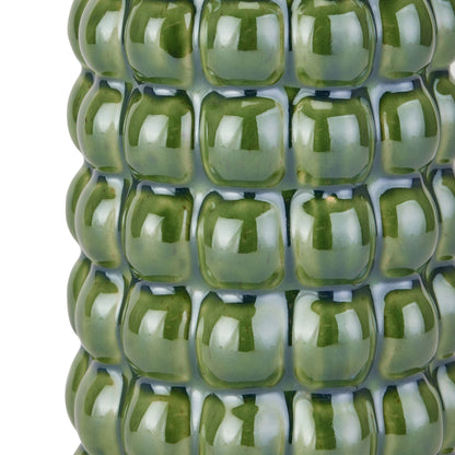 Olive Green Ceramic Bubble Vase 32x12cm – Click Style