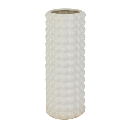 Large Cream Ceramic Bubble Vase 47.5x18cm – Click Style