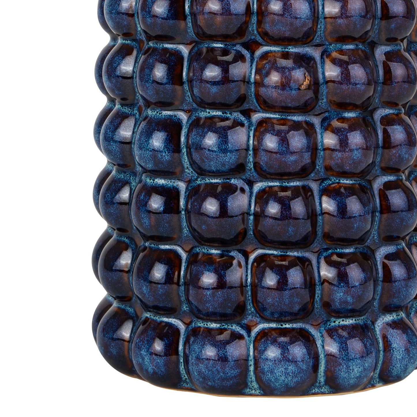 Large Dark Blue Ceramic Bubble Vase 47.5x18cm – Click Style