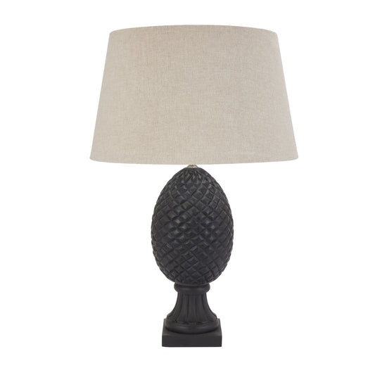 Ellwood Dark Grey Pineapple Table Lamp