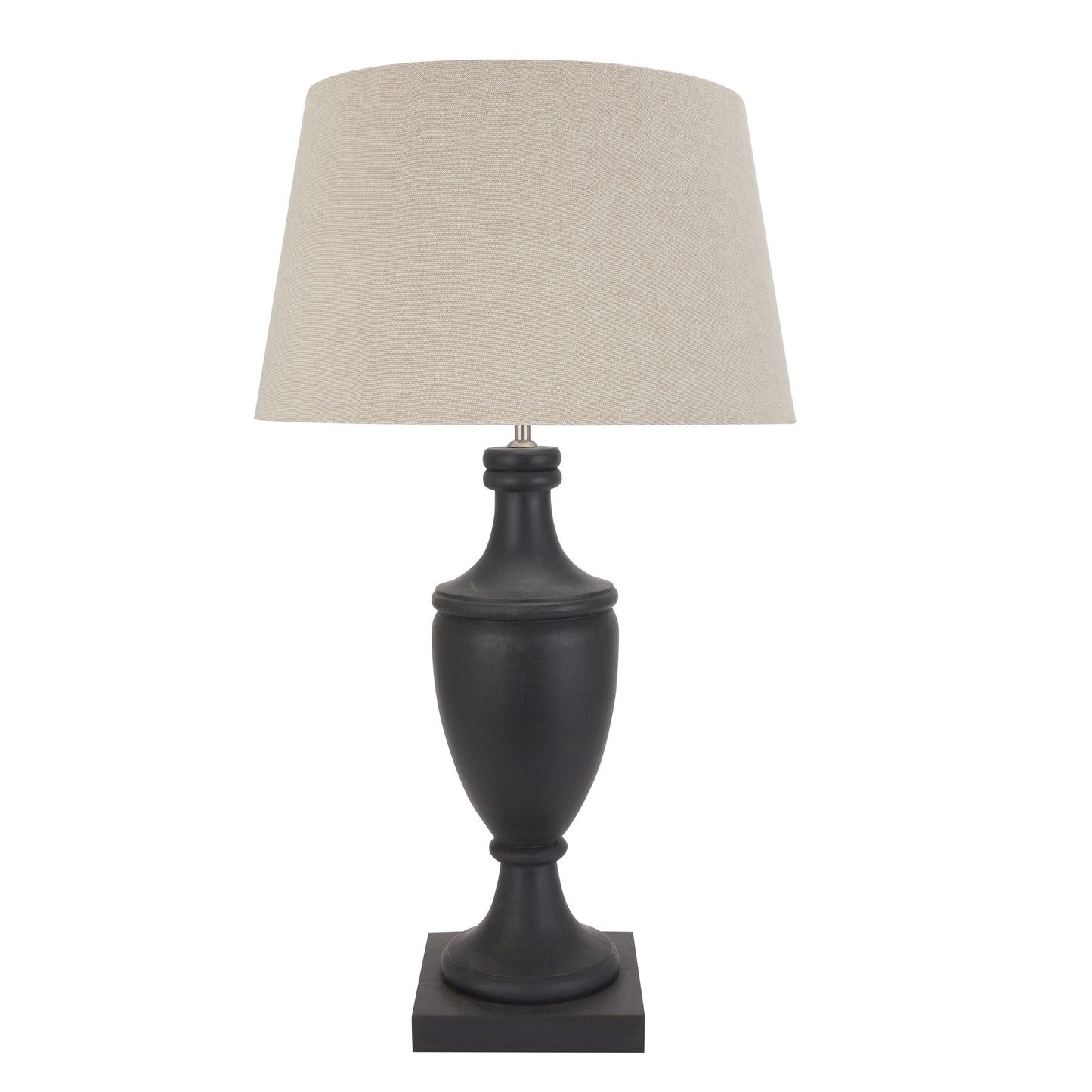 Ellwood Dark Grey Pillar Table Lamp