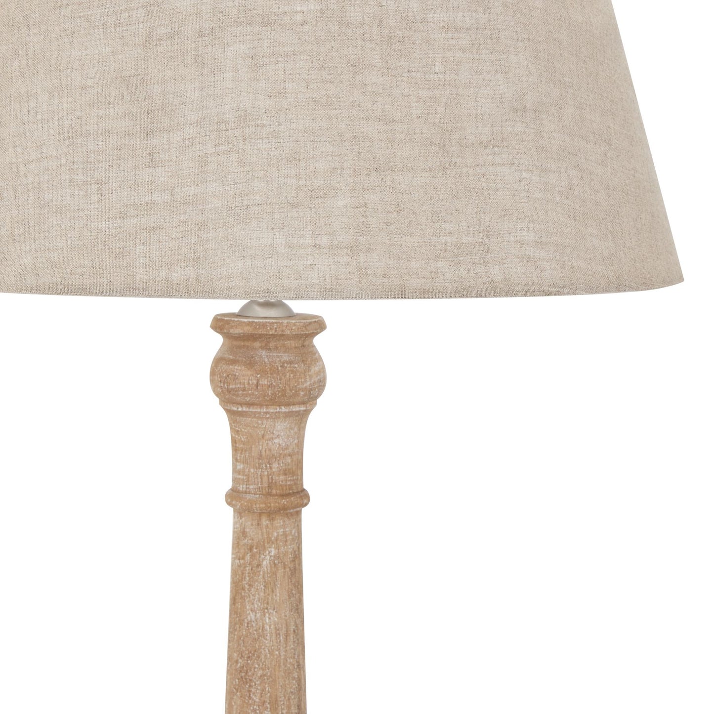 Ellwood Natural Wash Spindle Table Lamp