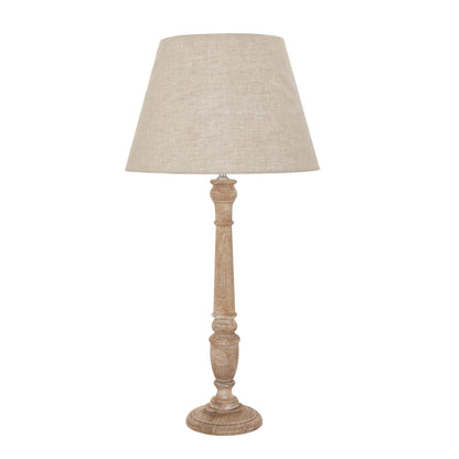 Ellwood Natural Wash Spindle Table Lamp