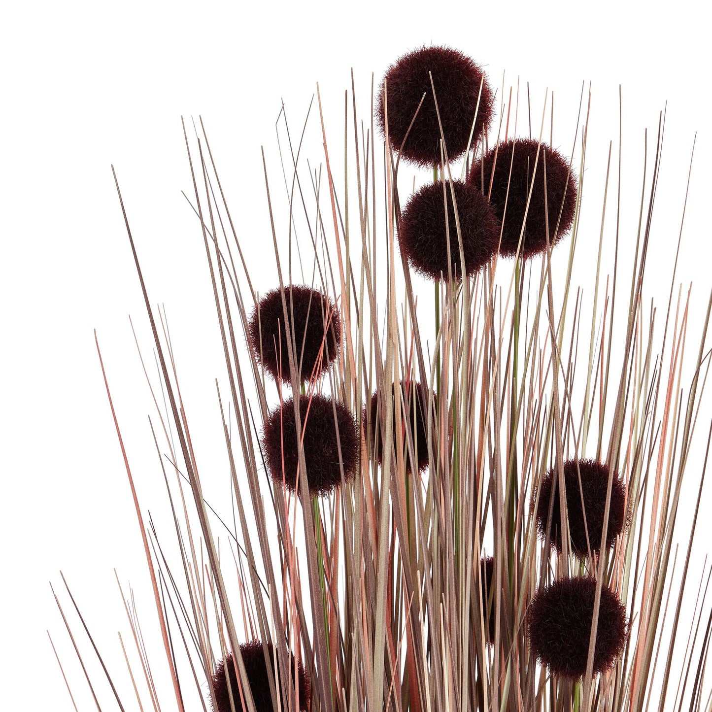 Artificial Large Burgundy Allium Plant with Pom-Pom Flowers 85x45cm