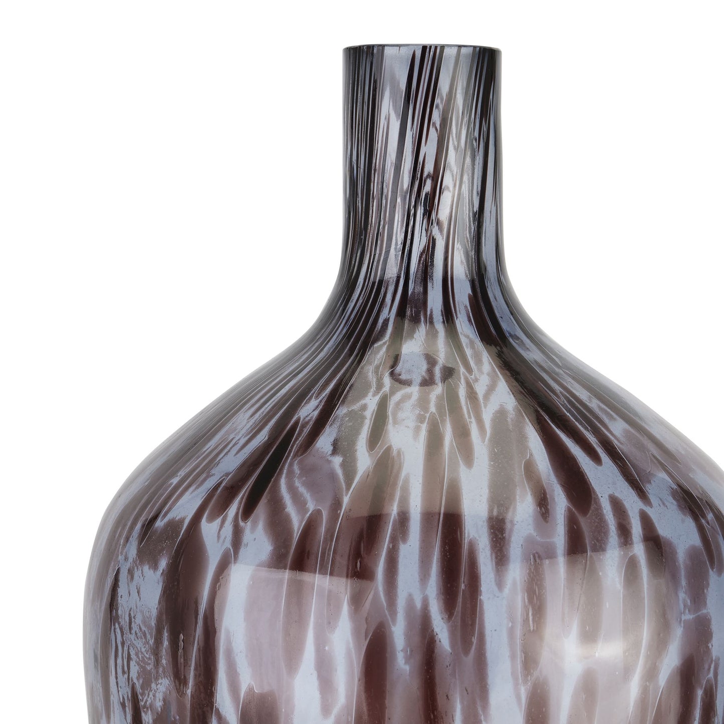 Black & Grey Tortoiseshell Bottle Vase 52cm