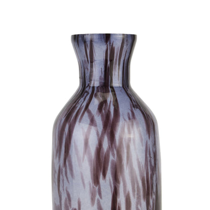 Black & Grey Tortoiseshell Decorative Bottle with Stopper 35x9cm