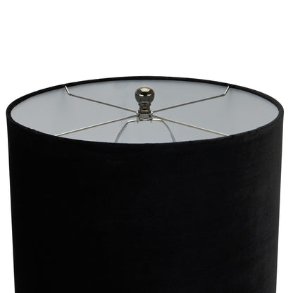 Black & Grey Tortoiseshell Baluster Table Lamp