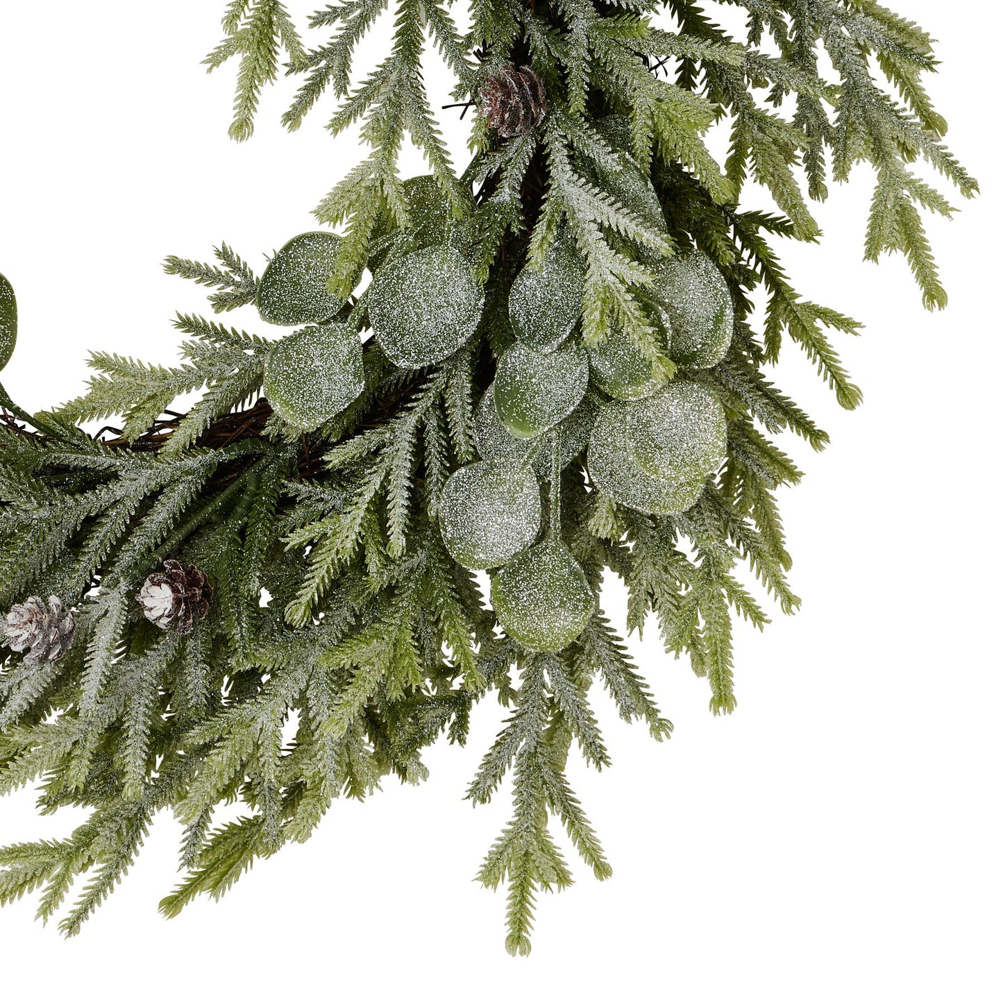 Frosted Eucalyptus & Pine Wreath